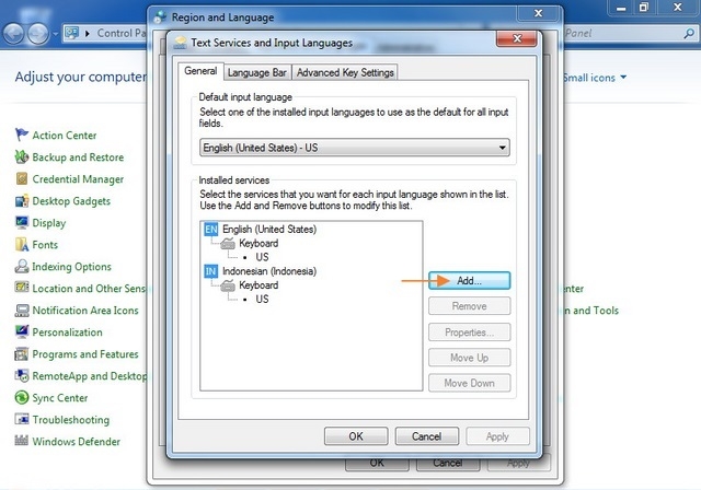 add an input language to windows 10